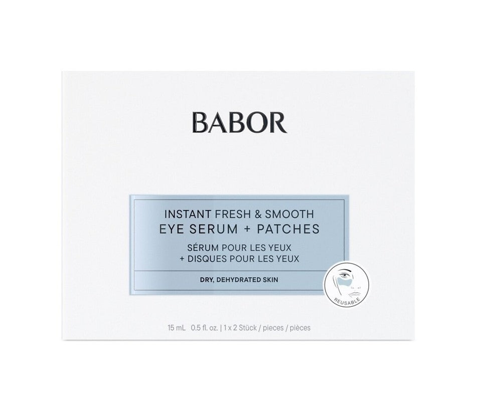 BABOR - INSTANT FRESH & SMOOTH EYE SERUM + PATCHES