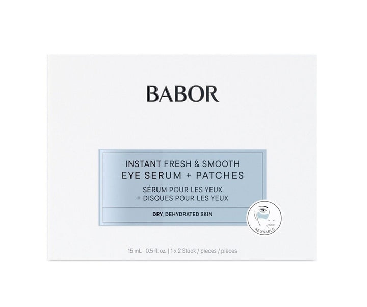 BABOR - INSTANT FRESH &amp; SMOOTH EYE SERUM + PATCHES