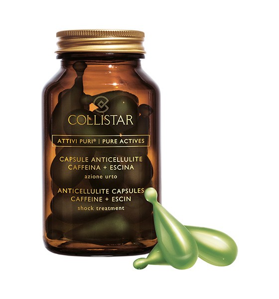 COLLISTAR  PURE ACTIVE ANTICELLULITE CAPSULES CAFFEINE + ESCIN SHOCK TREATMENT 14 CAPSULES EACH OF 4ML