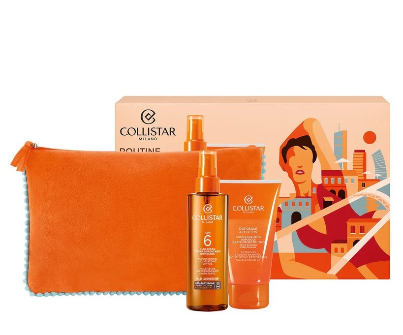 COLLISTAR SUN SET -SUPERTANNING DRY OIL SPF6 + AFTER SUN SHOWER SHAMPOO