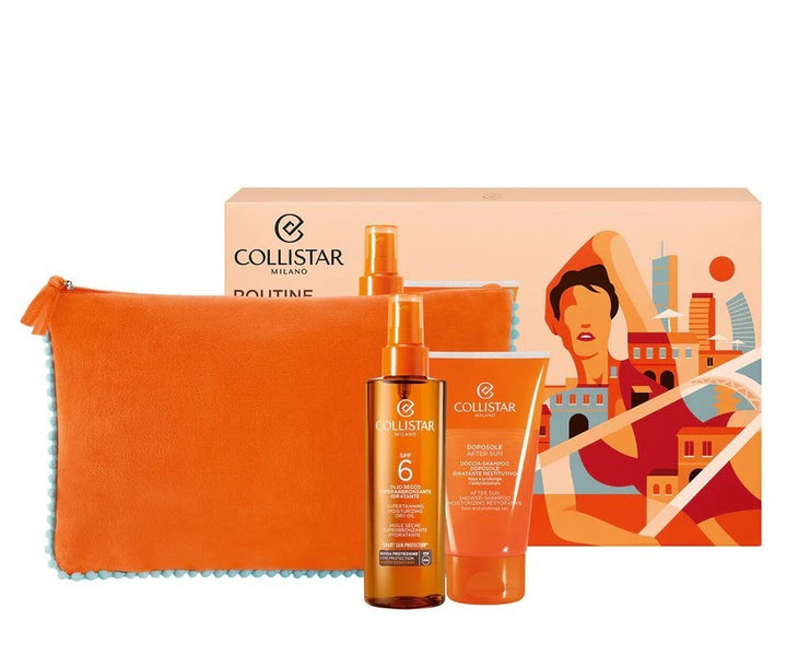 COLLISTAR SUN SET -SUPERTANNING DRY OIL SPF6 + AFTER SUN SHOWER SHAMPOO