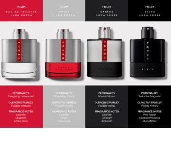 PRADA CARBON LUNA ROSSA - TOALETNA VODA
