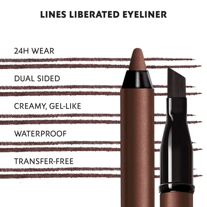 YVES SAINT LAURENT - LINES LIBERATED WATERPROOF EYE LINER 2 DECONSTRUCTED BROWN