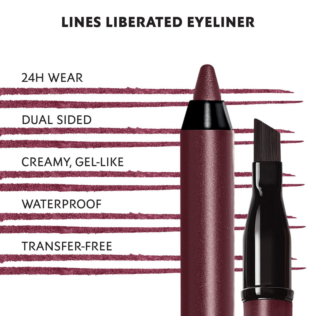 YVES SAINT LAURENT - LINES LIBERATED WATERPROOF EYE LINER 4 UNRESTRICTED PLUM